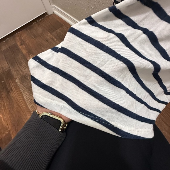 Mi Navy and White Striped Top - Picture 5 of 6